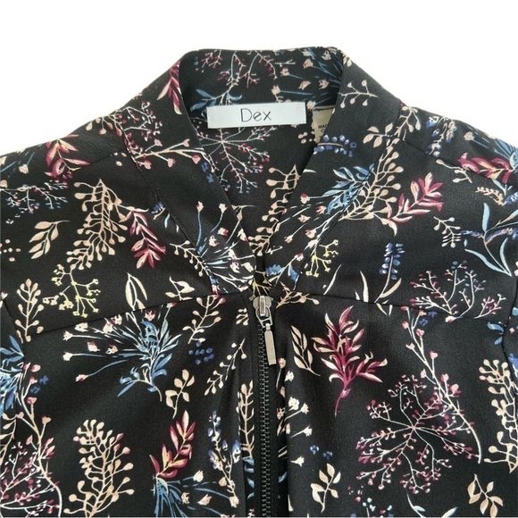 Dex Black Floral Dress - Size XS - Picture 3 of 5